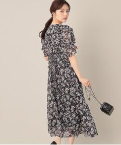 Couture Brooch / クチュールブローチ ロング・マキシ丈ワンピース | 【一枚で着映える・通勤】Vネックフラワーワンピース