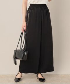 Couture Brooch / クチュールブローチ パンツ | 【マルチデザイン・楽ちん】フェイクパール リラックスワイドパンツ