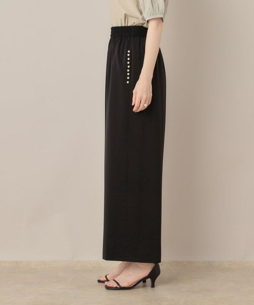 Couture Brooch / クチュールブローチ パンツ | 【マルチデザイン・楽ちん】フェイクパール リラックスワイドパンツ | 詳細28