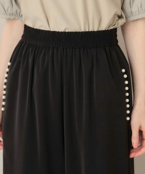 Couture Brooch / クチュールブローチ パンツ | 【マルチデザイン・楽ちん】フェイクパール リラックスワイドパンツ | 詳細30