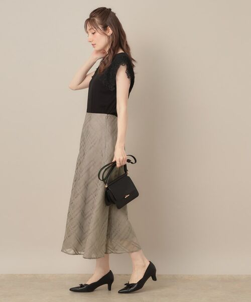 Couture Brooch / クチュールブローチ スカート | 【美シルエット・通勤】シアーチェックオーガンジースカート | 詳細16