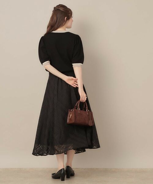 Couture Brooch / クチュールブローチ スカート | 【美シルエット・通勤】シアーチェックオーガンジースカート | 詳細3