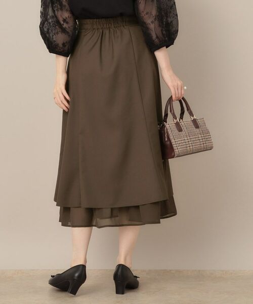 Couture Brooch / クチュールブローチ スカート | 【マシンウォッシャブル・美シルエット】裾シアーフレアスカート | 詳細17
