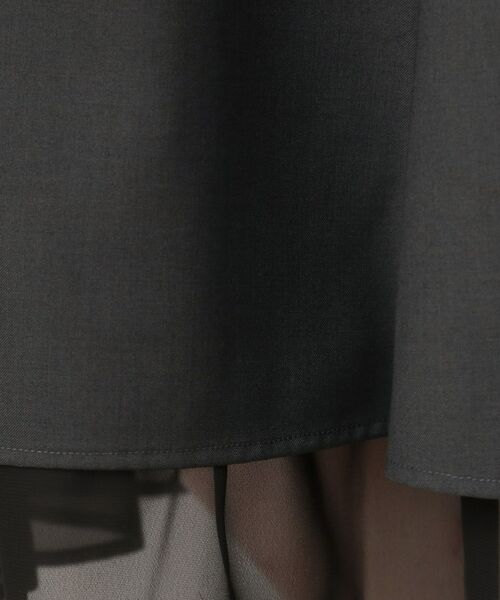 Couture Brooch / クチュールブローチ スカート | 【マシンウォッシャブル・美シルエット】裾シアーフレアスカート | 詳細22