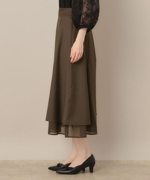Couture Brooch / クチュールブローチ スカート | 【マシンウォッシャブル・美シルエット】裾シアーフレアスカート | 詳細25