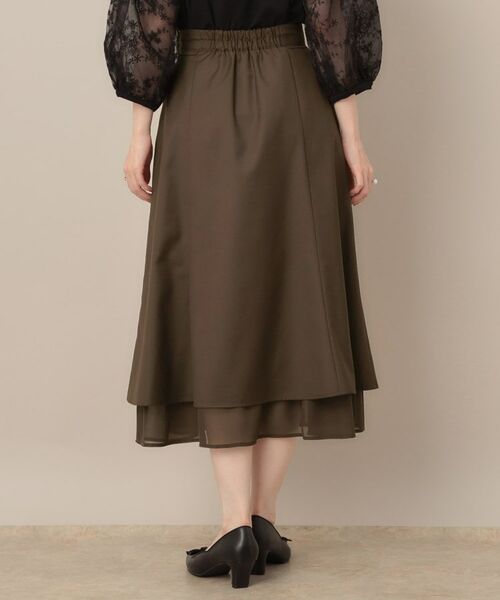 Couture Brooch / クチュールブローチ スカート | 【マシンウォッシャブル・美シルエット】裾シアーフレアスカート | 詳細26