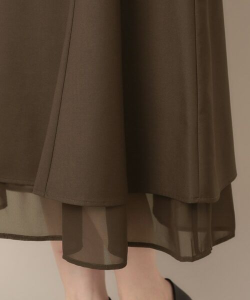 Couture Brooch / クチュールブローチ スカート | 【マシンウォッシャブル・美シルエット】裾シアーフレアスカート | 詳細30