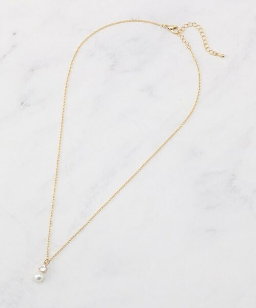 Couture Brooch / クチュールブローチ ネックレス・ペンダント・チョーカー | プチパール調ビジューネックレス | 詳細2