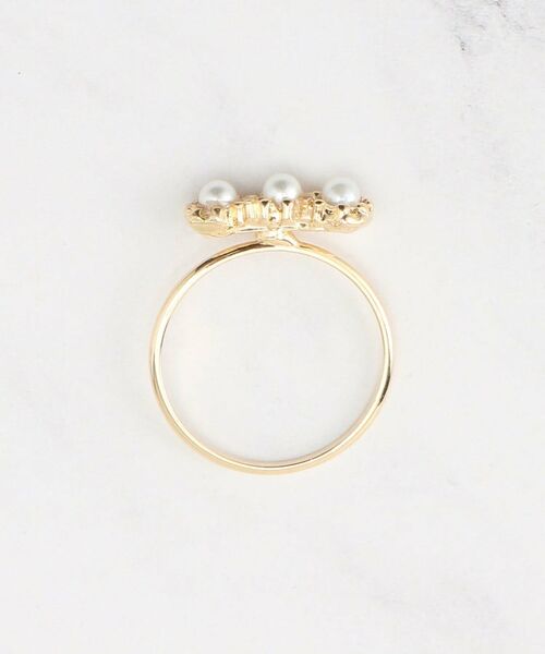 Couture Brooch / クチュールブローチ リング | パール調モチーフゴールドリング | 詳細3