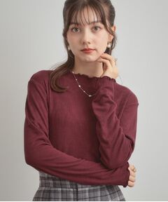 Couture Brooch / クチュールブローチ カットソー | 【ほんのりシアー・きれいめ】サステナブル テレコインナートップス