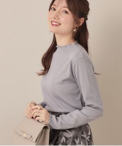 Couture Brooch / クチュールブローチ カットソー | 【ほんのりシアー・きれいめ】サステナブル テレコインナートップス