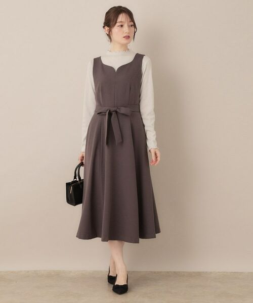 Couture Brooch / クチュールブローチ カットソー | 【ほんのりシアー・きれいめ】サステナブル テレコインナートップス | 詳細1