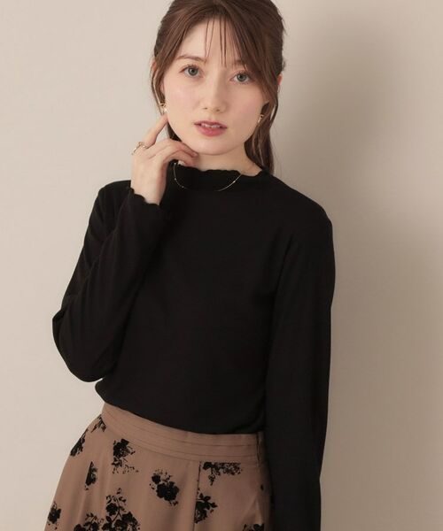 Couture Brooch / クチュールブローチ カットソー | 【ほんのりシアー・きれいめ】サステナブル テレコインナートップス | 詳細14