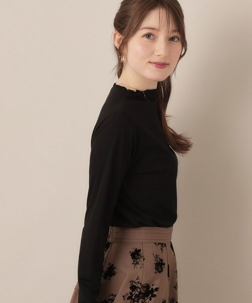 Couture Brooch / クチュールブローチ カットソー | 【ほんのりシアー・きれいめ】サステナブル テレコインナートップス | 詳細15