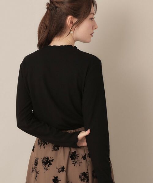 Couture Brooch / クチュールブローチ カットソー | 【ほんのりシアー・きれいめ】サステナブル テレコインナートップス | 詳細16