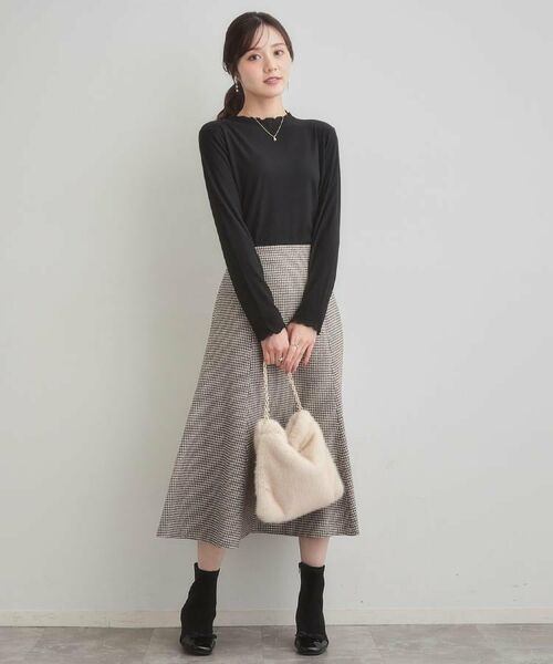 Couture Brooch / クチュールブローチ カットソー | 【ほんのりシアー・きれいめ】サステナブル テレコインナートップス | 詳細17