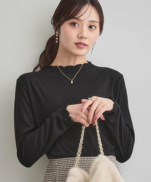 Couture Brooch / クチュールブローチ カットソー | 【ほんのりシアー・きれいめ】サステナブル テレコインナートップス | 詳細18