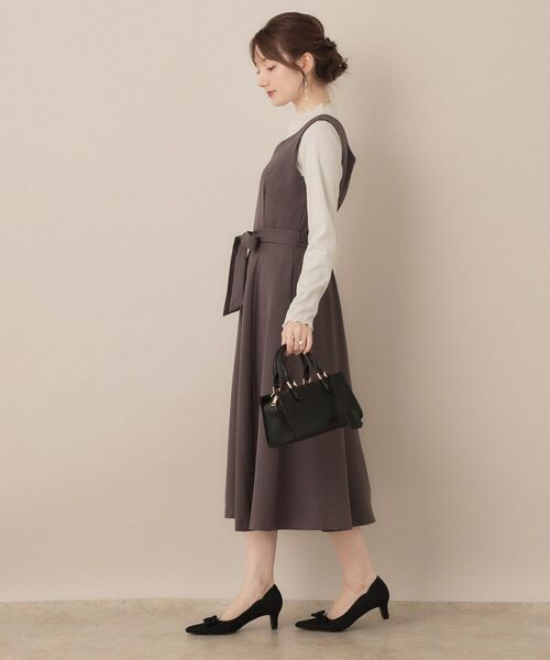 Couture Brooch / クチュールブローチ カットソー | 【ほんのりシアー・きれいめ】サステナブル テレコインナートップス | 詳細2