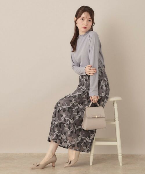 Couture Brooch / クチュールブローチ カットソー | 【ほんのりシアー・きれいめ】サステナブル テレコインナートップス | 詳細25