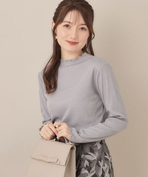 Couture Brooch / クチュールブローチ カットソー | 【ほんのりシアー・きれいめ】サステナブル テレコインナートップス | 詳細26