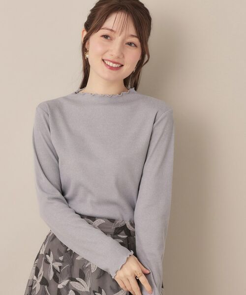 Couture Brooch / クチュールブローチ カットソー | 【ほんのりシアー・きれいめ】サステナブル テレコインナートップス | 詳細27