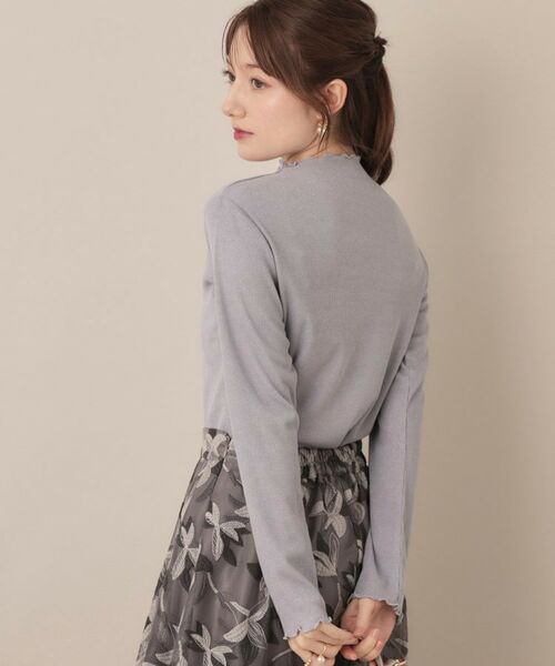 Couture Brooch / クチュールブローチ カットソー | 【ほんのりシアー・きれいめ】サステナブル テレコインナートップス | 詳細28