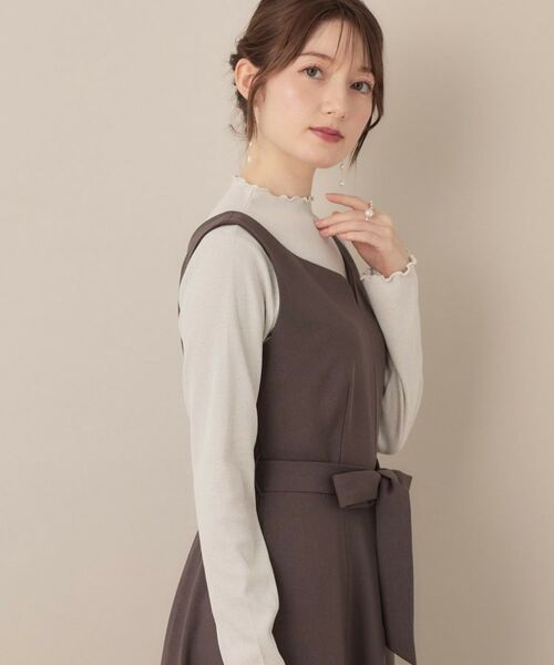 Couture Brooch / クチュールブローチ カットソー | 【ほんのりシアー・きれいめ】サステナブル テレコインナートップス | 詳細5