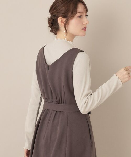 Couture Brooch / クチュールブローチ カットソー | 【ほんのりシアー・きれいめ】サステナブル テレコインナートップス | 詳細6