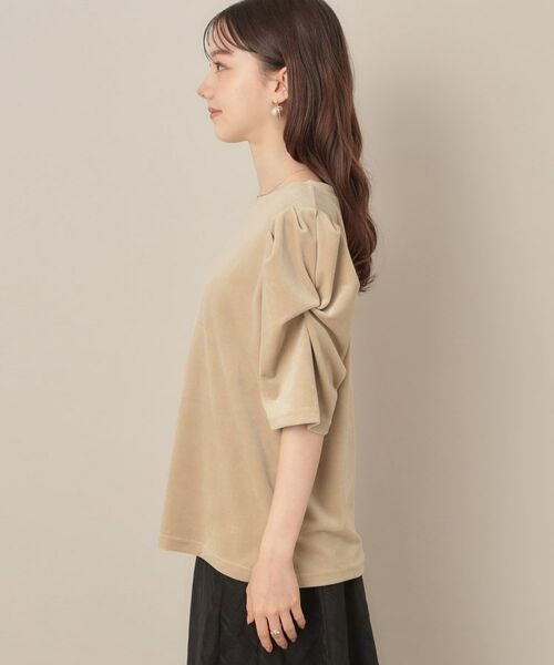 Couture Brooch / クチュールブローチ カットソー | ベロア5分袖Tシャツ | 詳細10