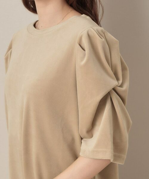 Couture Brooch / クチュールブローチ カットソー | ベロア5分袖Tシャツ | 詳細13