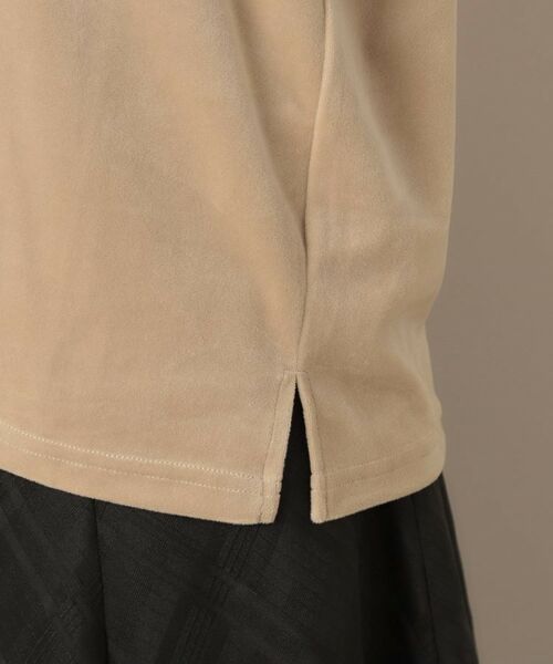 Couture Brooch / クチュールブローチ カットソー | ベロア5分袖Tシャツ | 詳細14