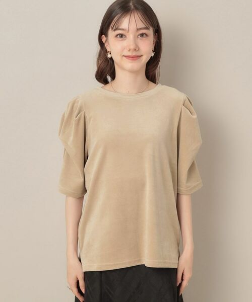 Couture Brooch / クチュールブローチ カットソー | ベロア5分袖Tシャツ | 詳細9