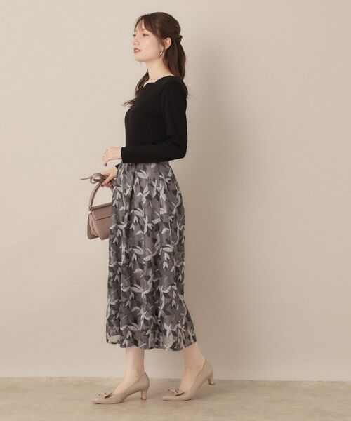 Couture Brooch / クチュールブローチ カットソー | 【マシンウォッシャブル・通勤・大人可愛い】ハートネックテレコプルオーバー | 詳細10