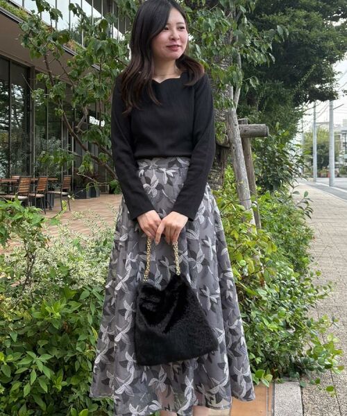 Couture Brooch / クチュールブローチ カットソー | 【マシンウォッシャブル・通勤・大人可愛い】ハートネックテレコプルオーバー | 詳細15