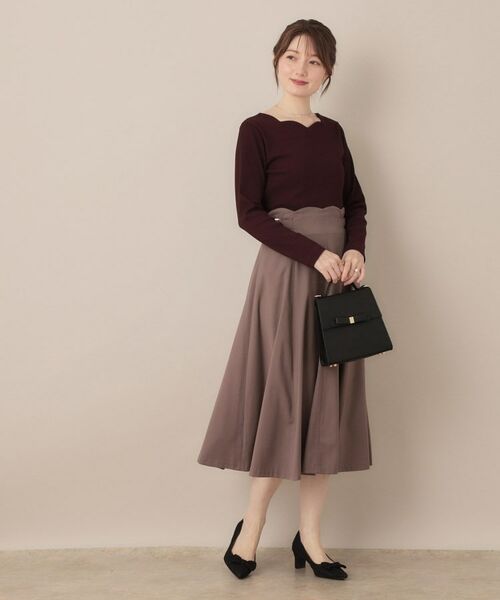 Couture Brooch / クチュールブローチ カットソー | 【マシンウォッシャブル・通勤・大人可愛い】ハートネックテレコプルオーバー | 詳細17