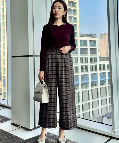 Couture Brooch / クチュールブローチ カットソー | 【マシンウォッシャブル・通勤・大人可愛い】ハートネックテレコプルオーバー | 詳細23