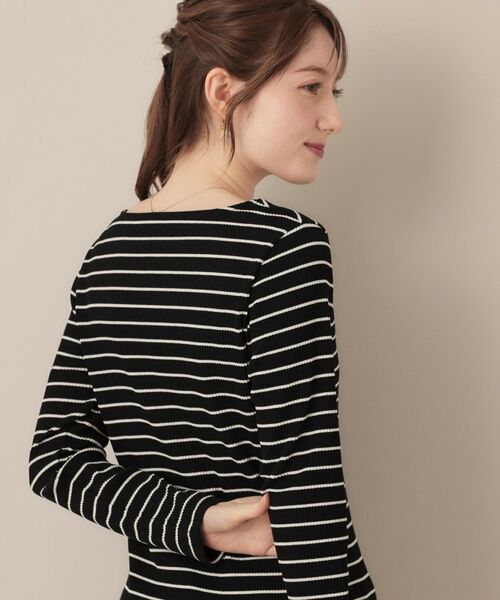 Couture Brooch / クチュールブローチ カットソー | 【マシンウォッシャブル・通勤・大人可愛い】ハートネックテレコプルオーバー | 詳細30