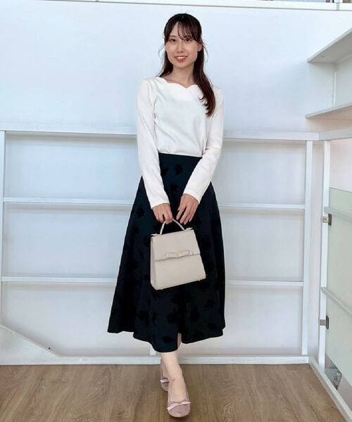 Couture Brooch / クチュールブローチ カットソー | 【マシンウォッシャブル・通勤・大人可愛い】ハートネックテレコプルオーバー | 詳細7