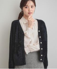 Couture Brooch / クチュールブローチ ニット・セーター | 【ふわふわ/前後2WAY】フェザーカーディトップス