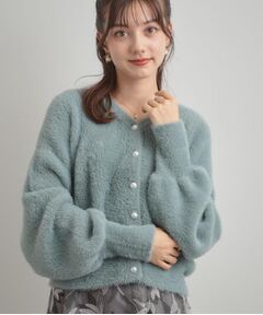 Couture Brooch / クチュールブローチ ニット・セーター | 【ふわふわ/前後2WAY】フェザーカーディトップス