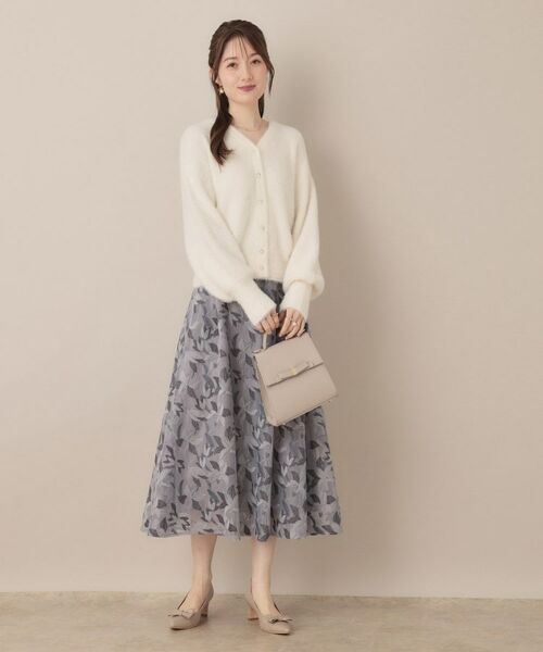 Couture Brooch / クチュールブローチ ニット・セーター | 【ふわふわ/前後2WAY】フェザーカーディトップス | 詳細1