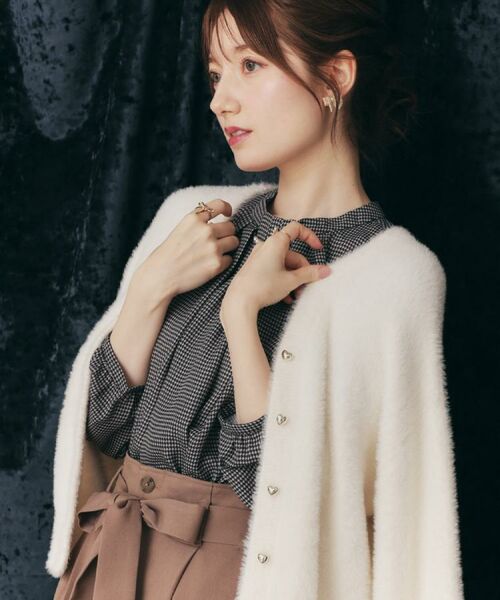 Couture Brooch / クチュールブローチ ニット・セーター | 【ふわふわ/前後2WAY】フェザーカーディトップス | 詳細11