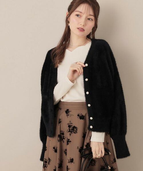 Couture Brooch / クチュールブローチ ニット・セーター | 【ふわふわ/前後2WAY】フェザーカーディトップス | 詳細28