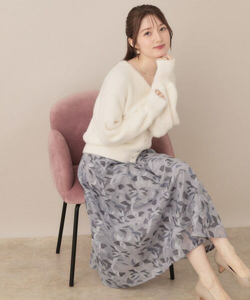 Couture Brooch / クチュールブローチ ニット・セーター | 【ふわふわ/前後2WAY】フェザーカーディトップス | 詳細3