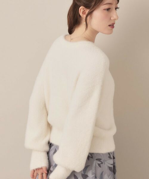 Couture Brooch / クチュールブローチ ニット・セーター | 【ふわふわ/前後2WAY】フェザーカーディトップス | 詳細7