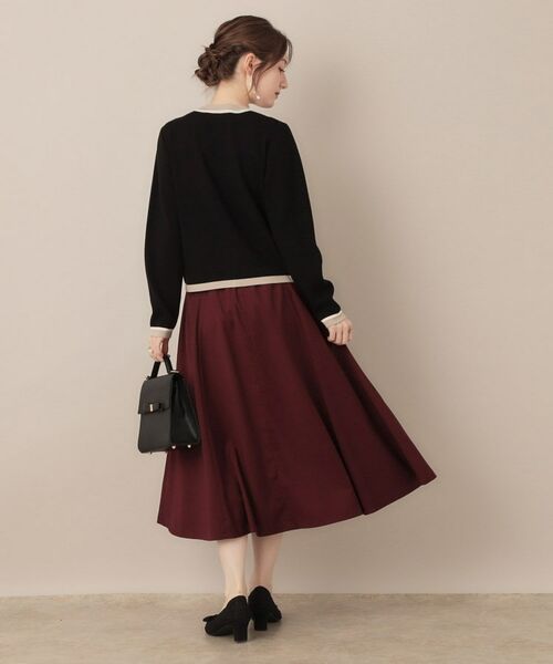 Couture Brooch / クチュールブローチ カーディガン・ボレロ | 【高見え・通勤・大人可愛い】配色総針スカラカーディガン | 詳細18