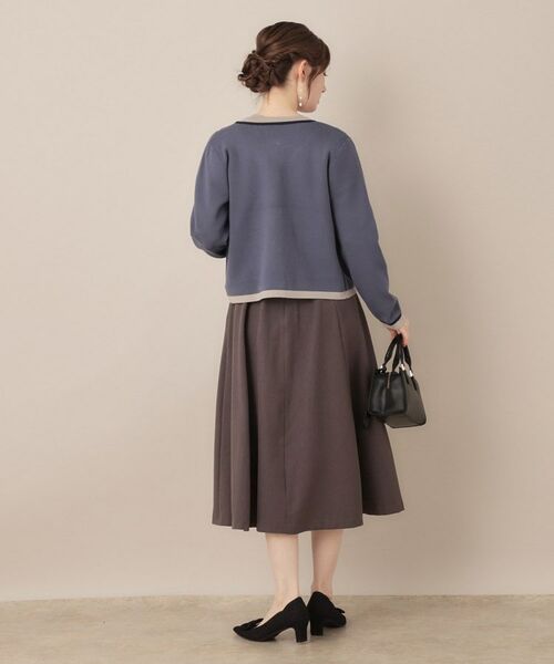 Couture Brooch / クチュールブローチ カーディガン・ボレロ | 【高見え・通勤・大人可愛い】配色総針スカラカーディガン | 詳細30