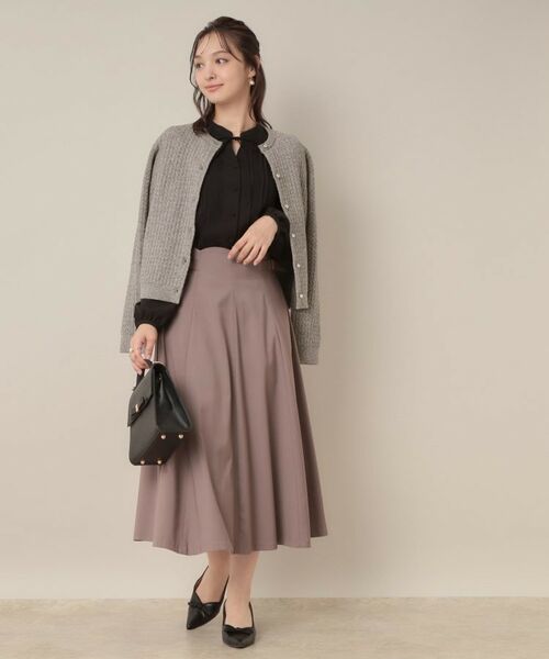 Couture Brooch / クチュールブローチ カーディガン・ボレロ | 【大人可愛い・きれいめ・通勤】ケーブルカーディガン | 詳細1