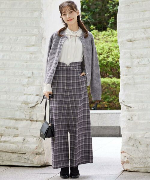 Couture Brooch / クチュールブローチ カーディガン・ボレロ | 【大人可愛い・きれいめ・通勤】ケーブルカーディガン | 詳細11