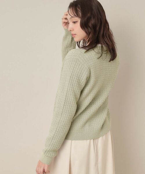 Couture Brooch / クチュールブローチ カーディガン・ボレロ | 【大人可愛い・きれいめ・通勤】ケーブルカーディガン | 詳細30